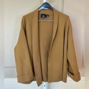 Maeve by Anthropologie Clara Cardigan Camel One Size Bell Sleeve Jacket Sweater